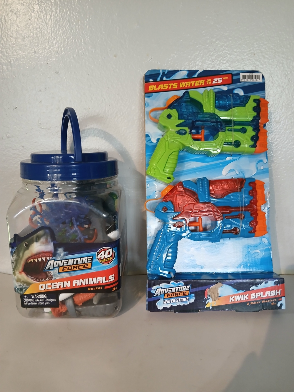Adventure Force Kwik Splash Water Blasters & Ocean Animals Set